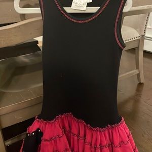 Ooh la la couture size 5 hot pink dress with hooded jacket